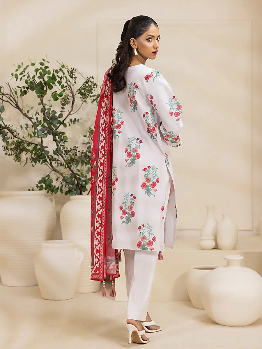 3PC UNSTITCHED BANA DORA PRINTED SUIT