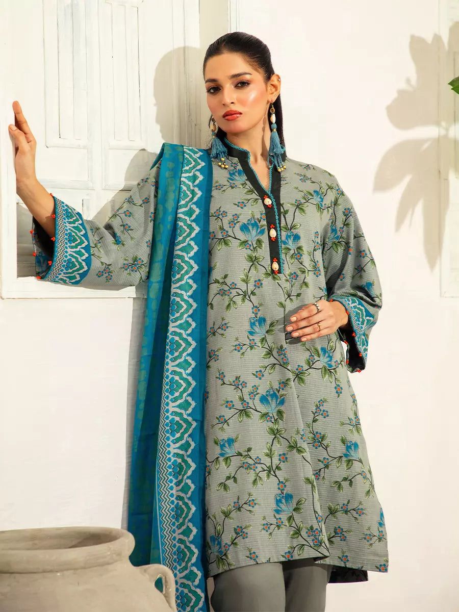 3 PC BANA DORA PRINTED SUIT