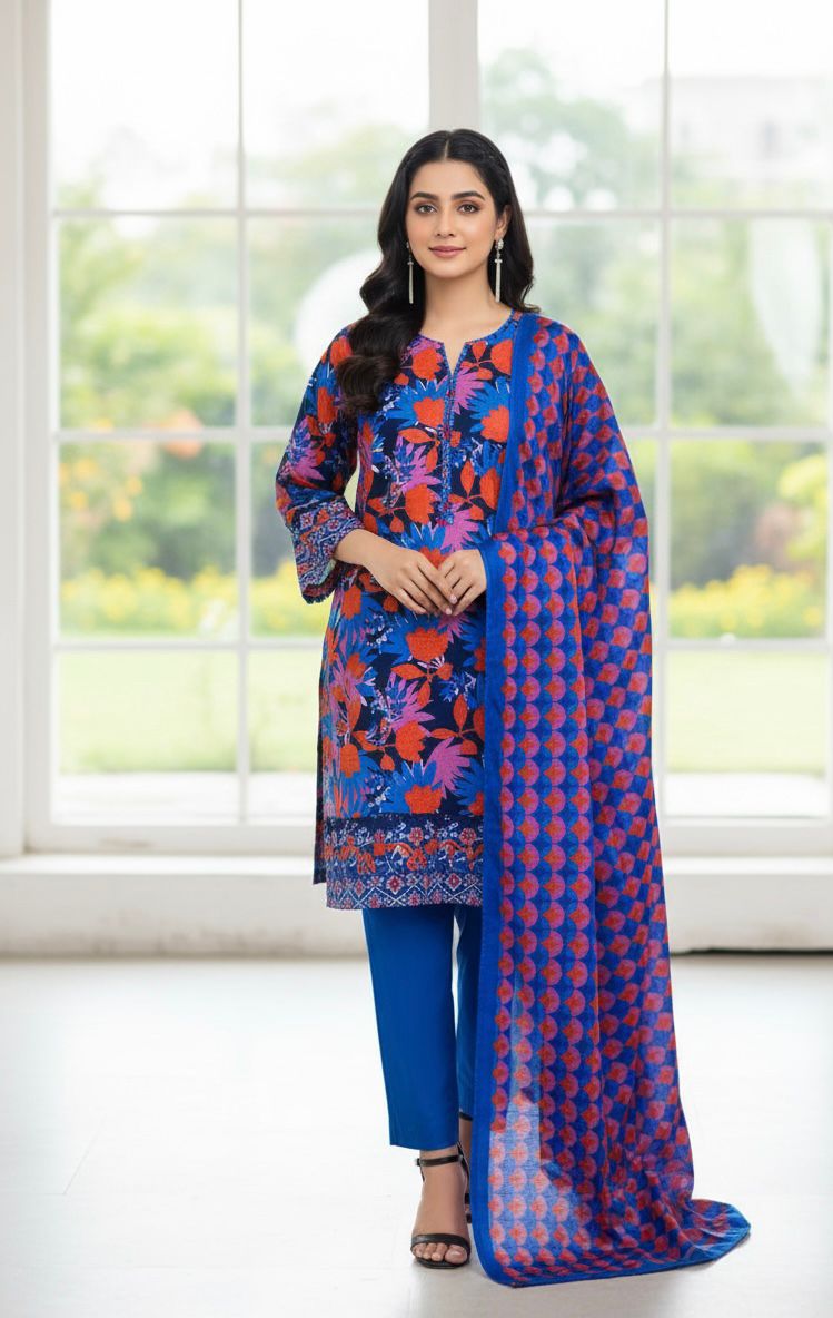 3-Piece Unstitched Khaddar