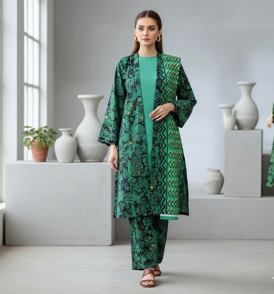 KHADDAR 3PC SUIT