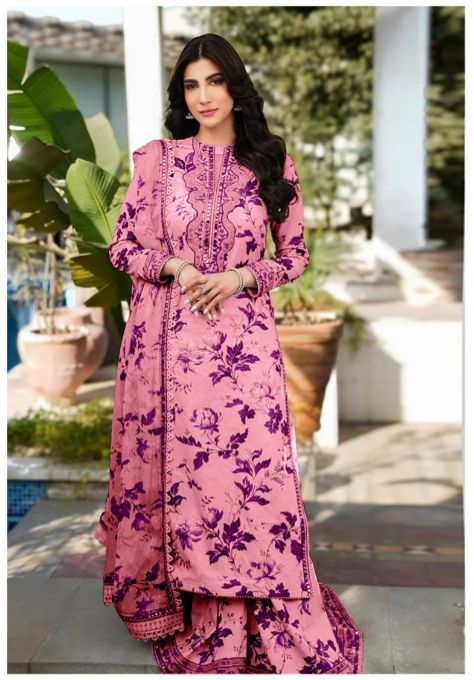 ANEELA'S DHANAK PRINTED [Embroidered] A25