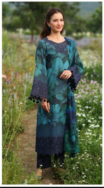 BAROQUE KHADDAR PRINT [EMBRODERED] A26