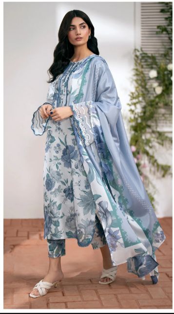 BAROQUE KHADDAR PRINT [Embroidered] A27