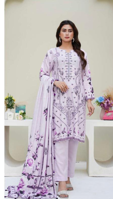 Anaya Noor Karandi [EMBROIDERED] 3PC #A45