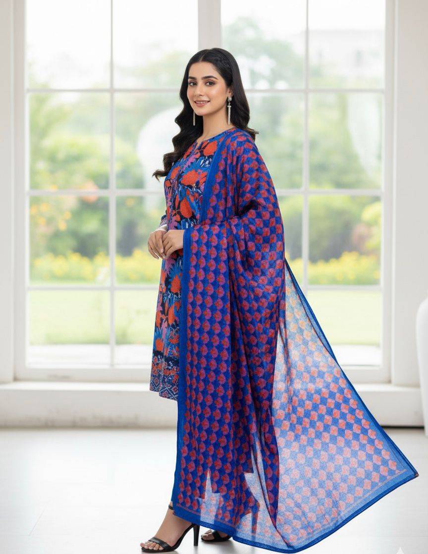 3-Piece Unstitched Khaddar